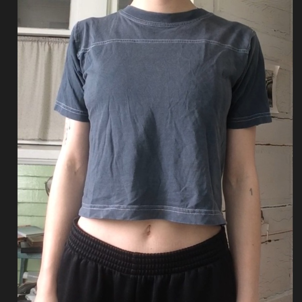 Urban renewal grey cropped tee